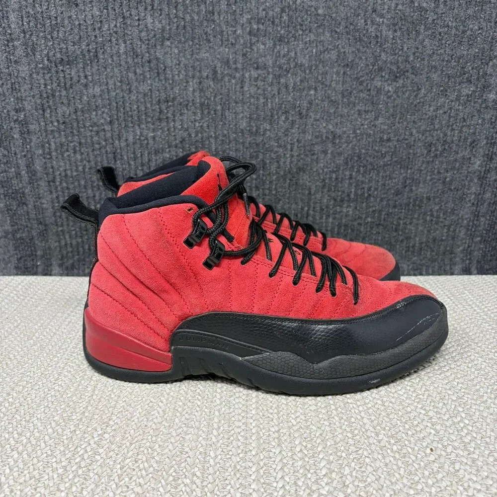 Nike Air Jordan 12 Retro Reverse Flu Game Black Red 2020 Mens 9 CT8013-602